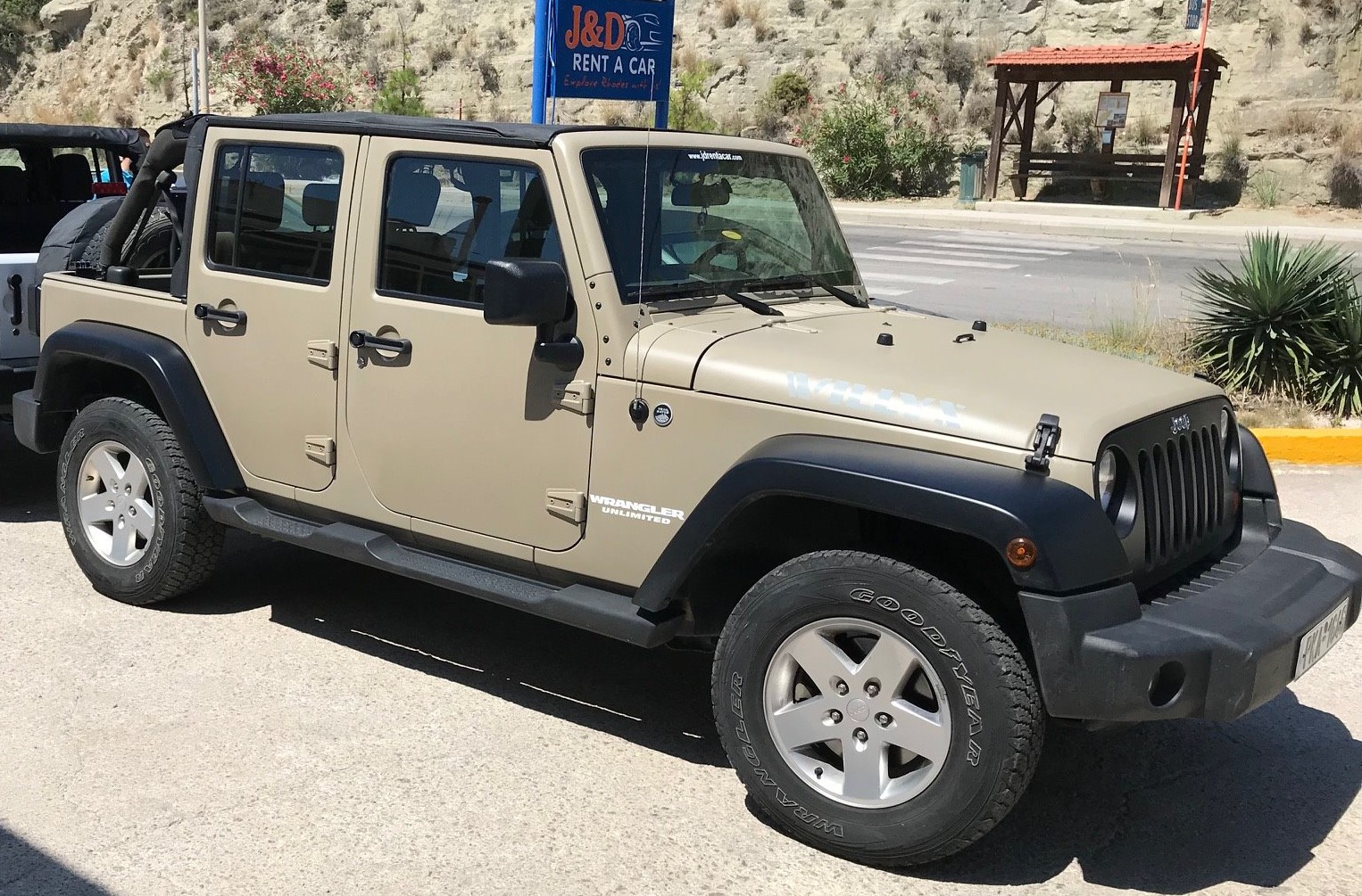 Car rental in Rhodes - Jeep Wrangler Unlimited